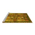 thumbnail image 2 of Ahgly Company Machine Washable Indoor Rectangle Abstract Yellow Modern Area Rugs, 8' x 12', 2 of 4