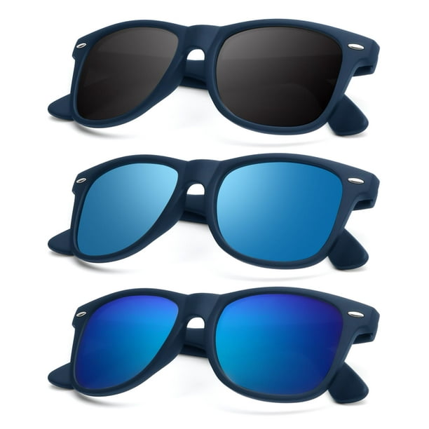 Gafas de Sol Polarizadas KALIYADI con Acabado Mate UV400 (Paquete de 3)