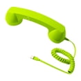 thumbnail image 3 of Bunblic Retro Phone with Noise Reduction, Built-in , Wired Connection, Volume Control, Comfortable Grip, High-Quality Materials, Touch Control Green, 3 of 8