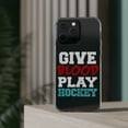 thumbnail image 3 of DistinctInk Clear Case for Apple iPhone 15 PRO (6.1" Screen) - Give Blood Play Hockey, 3 of 9