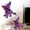 B, variant on PLA 3D Printed Magical Cat Figurine with Whimsical Hat for Shelves Desks Cabinets and Home Decor C Color