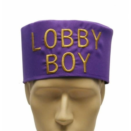 Lobby Boy Hat Grand Budapest Hotel Bell Hop Costume Purple Cap