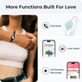 thumbnail image 3 of Totwoo Long Distance Touch Bracelets with Vibration & Light, Bluetooth Pairing for Couples, Silicone, 3 of 7