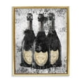 thumbnail image 5 of Stupell Industries Champagne Bottles Grey Gold Ink Illustration Metallic Gold Framed Floating Canvas Wall Art, 24x30, by Amanda Greenwood, 5 of 5