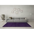thumbnail image 3 of Ahgly Company Indoor Square Oriental Purple Industrial Area Rugs, 7' Square, 3 of 4