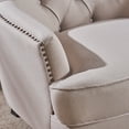 thumbnail image 3 of Ribeir Fabric Club Chair and Ottoman, Natural, 3 of 5