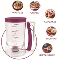 thumbnail image 4 of Pancake Cupcake Batter Dispenser Batter Dispenser Suitable for Cooking Any Baked Goods Red, 4 of 6
