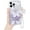 Purple, variant on for iPhone 15 Pro Max Case, Cute Butterfly Curly Wave Clear Case with Bracelet Chain for Women Girls Luxury Glitter Soft TPU Shockproof Bumper Protective Cover for iPhone 15 Pro Max-Blue