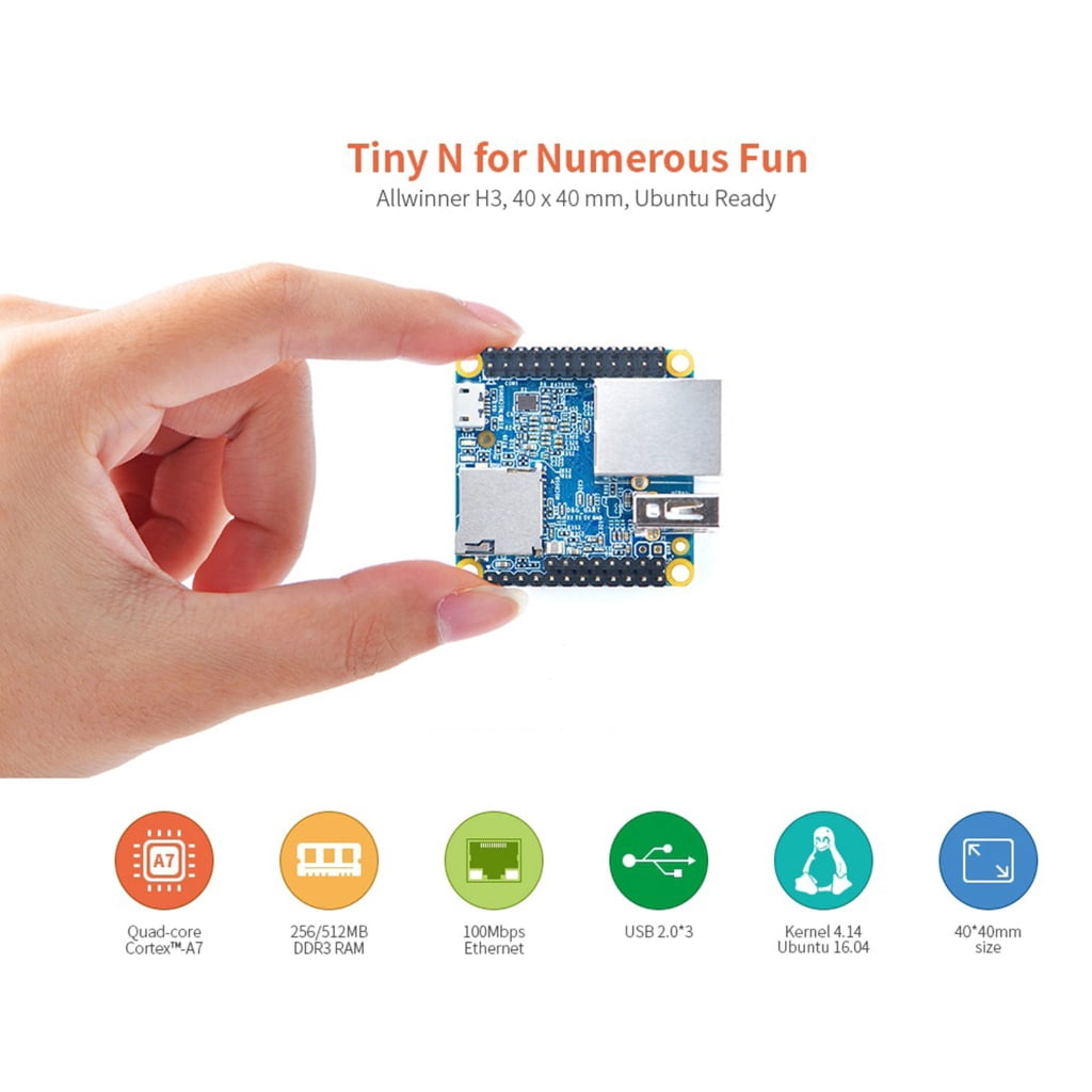 Zeiwohndc For NanopiNEO V1.4 AllwinnerH3 Mini Router Single Board Computer Tiny Board