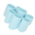 thumbnail image 2 of Caja de almacenamiento estante vertical de escritorio poroso unido multifuncional con 7 frascos para baño cocina estudio artículos pequeños azul, 2 of 5