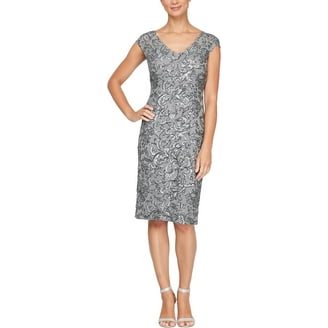 green emerald velvet dress Alex Evenings Dana Off-The-Shoulder Contour Dress Navy / 10