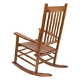 thumbnail image 6 of Shine Company Traditional Hardwood Indoor/Outdoor Porch Rocker in Brown, 6 of 6