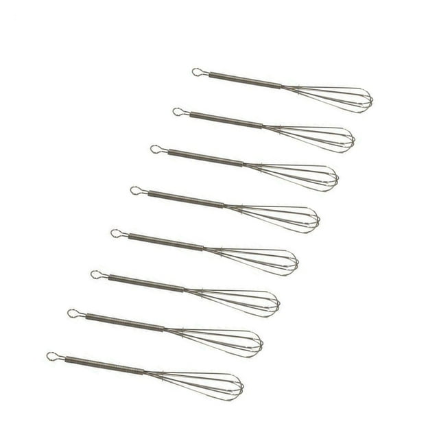 8 Pcs 7 Inches Mini Whisks Wire Wisk Kitchen