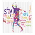 thumbnail image 3 of Ambesonne Fashion Shower Curtain, Woman Silhouette, 69"Wx70"L, Multicolor, 3 of 5