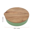 thumbnail image 4 of Beautiful Serve Bowl 14.6" x 6" Bamboo Melamine with Sardine Dip Bowls and Wood Lid, Multi-Color by Drew Barrymore, 4 of 33