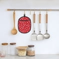 thumbnail image 5 of Pofeuu Hohoho Print Silicone Pot Mat Mitten With Hanging Loop Heat Resistant Oven Mitts Non-Slip Bbq Baking Smoking Potholders, 5 of 7