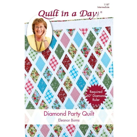 Diamond Party Quilt Pattern by Eleanor Burns