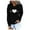 Black, variant on Tunic Tops for Leggings Plus Size Fall Winter Loose Hooded Long-sleeved Bubble Cuff One Shoulder Hoody Heart Print Hoodie Cotton Sweatshirt Sweatshirts(Grey,XL)