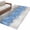 Sapphire Blue, variant on Area Rug for Living Room, Blue Grey Abstract Non-Slip Indoor Large Carpet for Bedroom/Dining Room, Gradient Geometric Graffiti Modern Art Washable Low-Profile Rectangle Floor Runner Rugs - 4 x 6 Ft