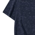 thumbnail image 5 of Qgtaibl Men's Oversized T-Shirts Short Sleeve Casual Loose Fit Tee Solid Color Crewneck Basic Shirts Summer Tops Dark Blue,XXXL, 5 of 5