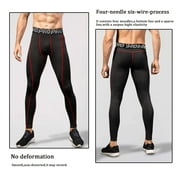 YUSHOW 3 Pack Mens Tights Cool Dry Compression Leggings for Men Base Layer Bottom for Sports and Gym M