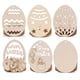 thumbnail image 3 of Decoración de Pascua de madera, huevos de conejo de pascua, colgante de pollito, decoraciones de fiesta de Pascua, rebanadas de madera sin terminar para regalo DIY, letrero decorativo, 3 of 4