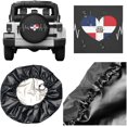 thumbnail image 2 of PISONIC State Of Colorado Flag Spare Tire Cover Weatherproof Universal Wheel Protectors for RV Camper Travel Trailer SUV Truck 15 inch, 2 of 7