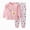 H143-Light Pink, variant on NOLDARES Girl Boys Pajamas Little Kids Pjs Sleepwear Children Clothes Sets 2 Piece Long Sleeve Top and Pants Fall Winter(H143-Pink)