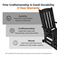 thumbnail image 5 of Innovaze Wooden Patio Glider for One Person with Cup Holder, Heavy Duty 600 lbs, for Outdoor Porch Garden，Black, 5 of 9
