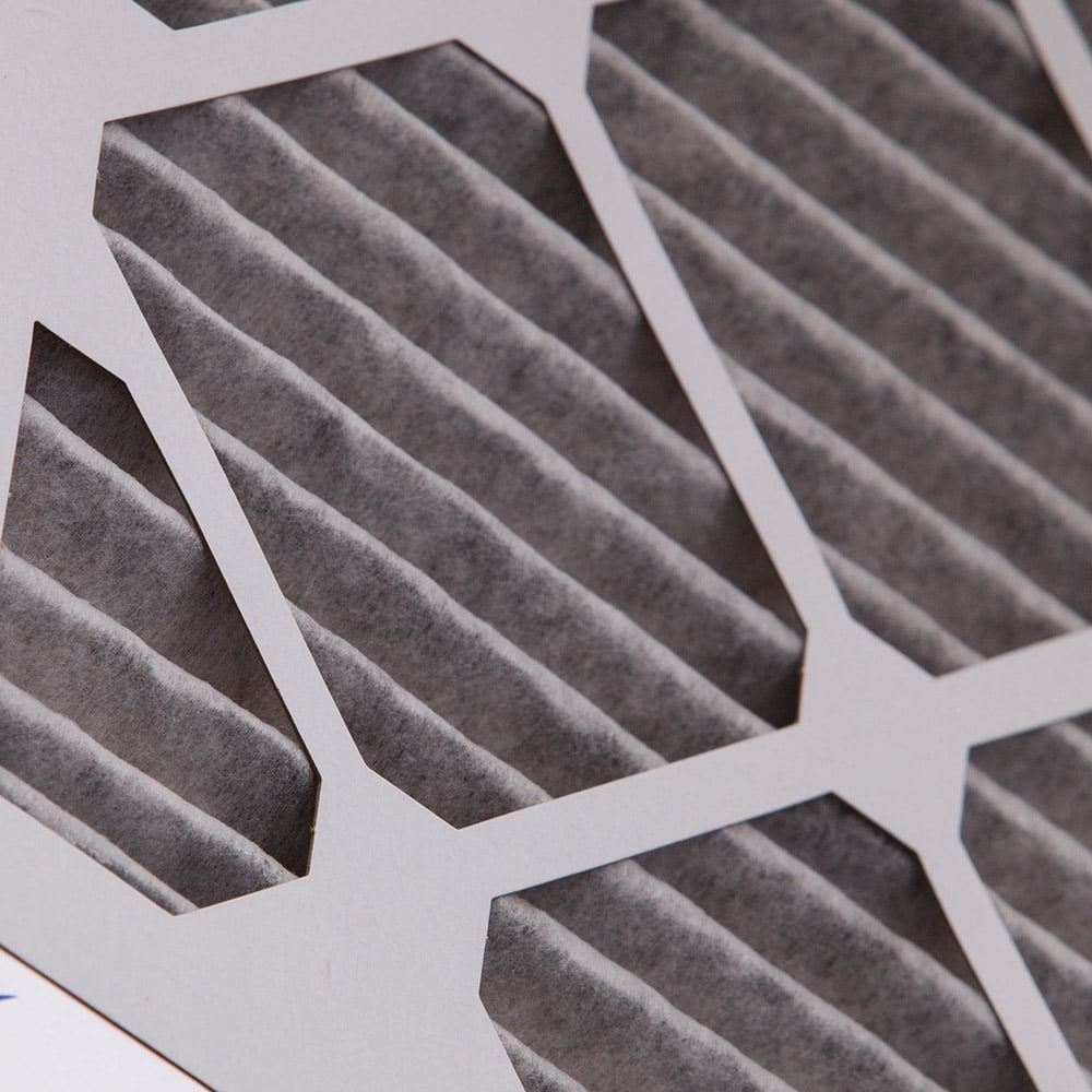 12x20x1 (11_1/2x19_1/2) Furnace Air Filters MERV 10 Pleated Plus Carbon 4 Pack