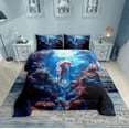thumbnail image 2 of Erosebridal Marine Theme Seahorse Comforter Sets,Ocean Animal Comforters & Duvets,Sealife Decor,Reversible,Breathable,2pcs, 2 of 7