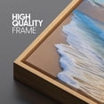 thumbnail image 5 of IDEA4WALL Extra Large Framed Canvas Print Wall Art Tropical Beach Sunrise Ocean Waves Landscape Nature Scenery Antique Retro Fine Art Seaside Decorative for Home Decoration - 60"x20", 5 of 5