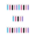 thumbnail image 3 of Vogacara Hair Clips Bangs Peluquería Peluquería Horquillas Lazy Curly Tube Portable Travel Lavable Rizadores Rodillos 5PCS Color al azar Type2 NO2 Vogacara  CBP258945, 3 of 6