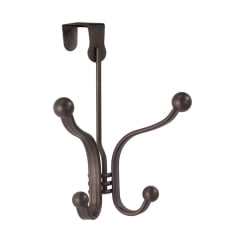 

InterDesign InterDesign - 53371 - York Lyra 8-1/2 in. H x 5-1/2 in. W x 4-1/2 in. L Over-the-Door Hook Brown