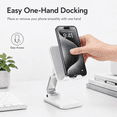 thumbnail image 4 of Tablet Stand for Desk, Adjustable Height and Angle Foldable Phone Holder for Phones, Tablets, White, 4 of 8