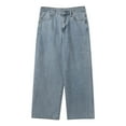 thumbnail image 2 of PEASKJP Mens Jeans Relaxed Fit Straight Leg Stretch Jeans for Men Comfort Superflex Pants (Blue,XL), 2 of 5