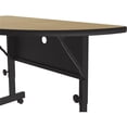 thumbnail image 3 of Correll 24"W x 48"D Deluxe High Pressure Top Flip Top Table in Fusion Maple, 3 of 7