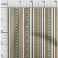 thumbnail image 1 of oneOone Cotton Jersey Olive Green Fabric Stripe Ikat Sewing Craft Projects Fabric Prints By Yard 58 Inch Wide, 1 of 4