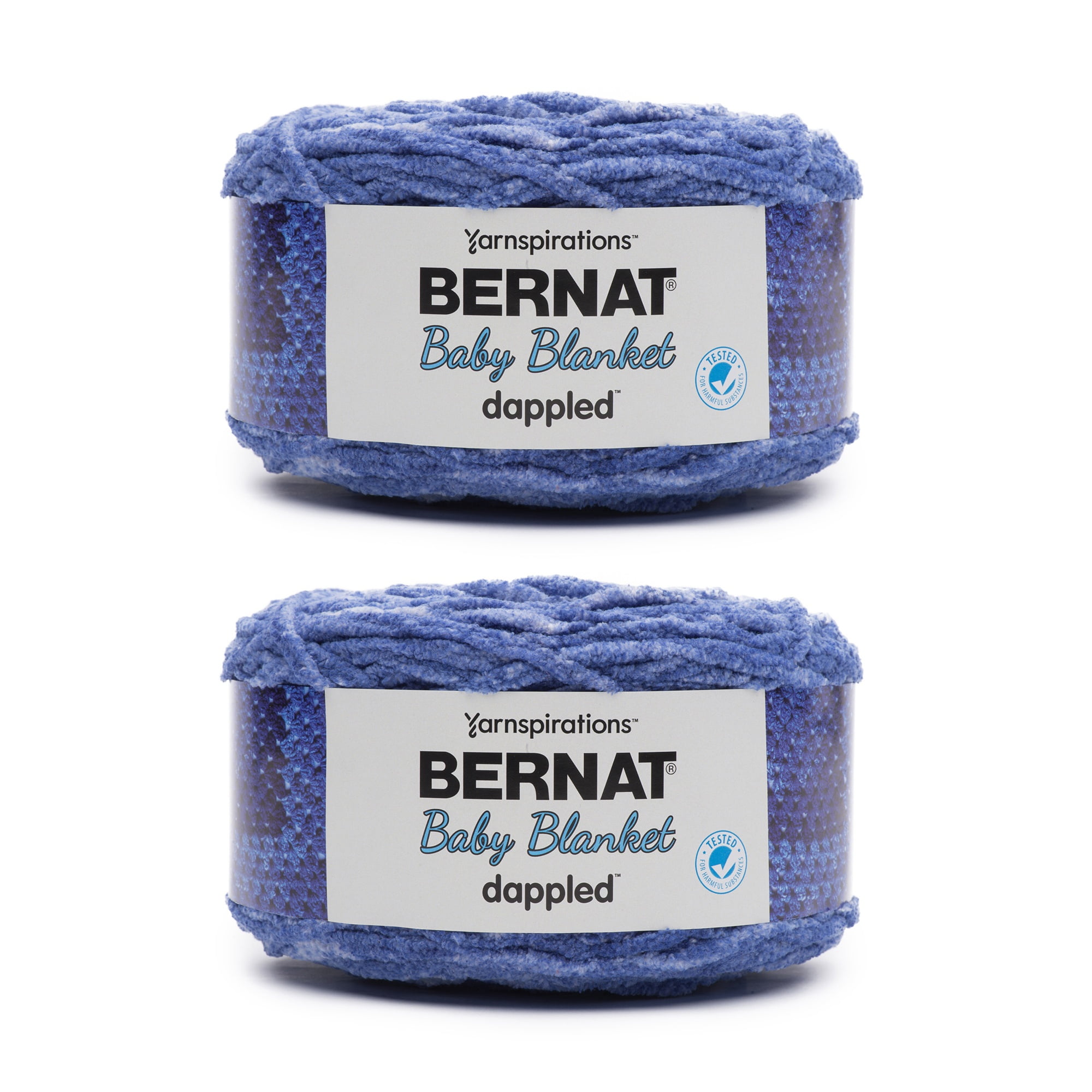 Bernat Baby Blanket Dappled Wandering Blue Yarn 2 Pack of 300g/10.5oz