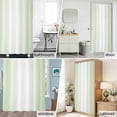 thumbnail image 6 of Ombre Light Green White Fabric Shower Curtain Gradient Color Washable Shower Curtains for Bathroom, Waterproof Bath Curtain with Hooks Home Decor 72x84in, 6 of 8