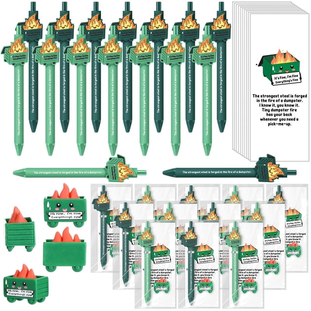 Set de Accesorios para Escritorio Dumpster Sayglossy 24 con Bolígrafo y Tarjeta