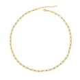 thumbnail image 3 of LuLiaMenton Goldtone Triple Layered Necklace, CZ Cross Pendant Stacked Chain, 3 of 6