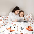 thumbnail image 5 of Castle Fairy Boys Girls Kawaii Fox Twin Comforter Sets,Chic Floral Flowers Bedding Set, 5 of 8