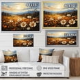 thumbnail image 4 of Designart "Fields Adorned In Golden Blooms IV" Flower Floater Framed Wall Art Prints, 4 of 5