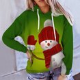 thumbnail image 4 of Suéter de cuello redondo con estampado 3D de manga larga para hombres y mujeres Suéter con capucha informal con elementos navideños Pompotops  FGAJ18411, 4 of 8