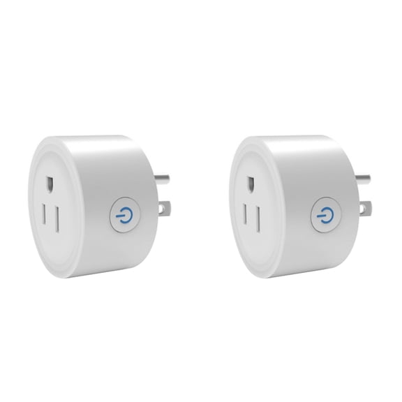 2X TUYA 10A Smart Plug WIFI Socket with Power Monitor Timing Function Voice Control Works US Plug