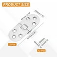thumbnail image 2 of Uxcell Folding Table Flip Hinge, 180 Degree Butler Tray Hinges Heavy Duty Silver, 2 of 7