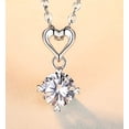 thumbnail image 2 of Collar de cuproníquel para mujer Collar de San Valentín Collar en forma de corazón Collar de aniversario Regalo Collar de aniversario de boda Regalo Collar de regalo, 2 of 8