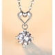 thumbnail image 2 of Collar de cuproníquel para mujer Collar de San Valentín Collar en forma de corazón Collar de aniversario Regalo Collar de aniversario de boda Regalo Collar de regalo, 2 of 8