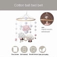 thumbnail image 2 of Crib Mobiles - Nursery Mobiles - Natural Crib Mobile for Girls with Felt Clouds - Wood Crib Hanging, 2 of 5